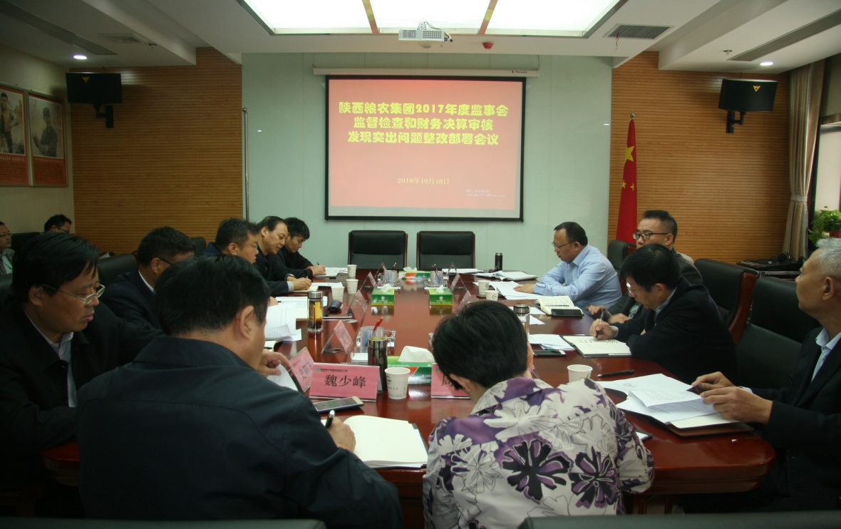 糧農(nóng)集團召開監(jiān)事會監(jiān)督檢查和財務(wù)決算審核發(fā)現(xiàn)突出問題整改部署會
